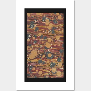 Psychedelic Marble Abstract Posters and Art